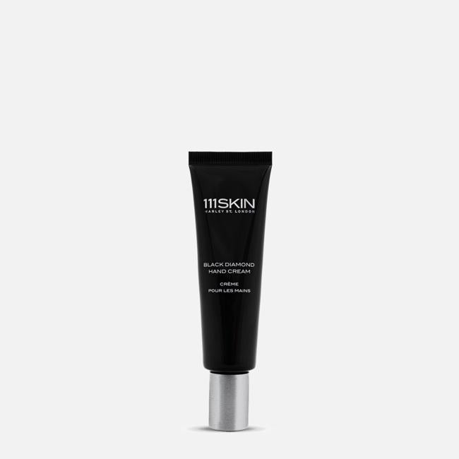 111 crema de mano de diamante negro de piel de piel.